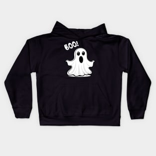 Halloween Trick Or Treat Boo Cute Scary Ghost Kids Hoodie